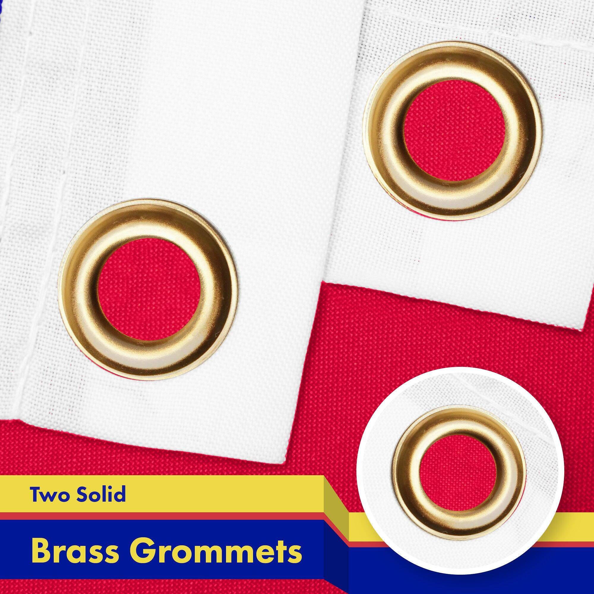 Two Solid Brass Grommets