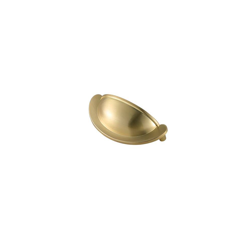Back. Elegant Decor - Claude 2-3/4" Center to Center Brushed Gold Cup Bar Pull Multipack (set of 10) - Brushed Gold.