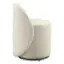 Left. OSP Home Furnishings - Lystra Swivel Vanity Chair - Textured Cream.
