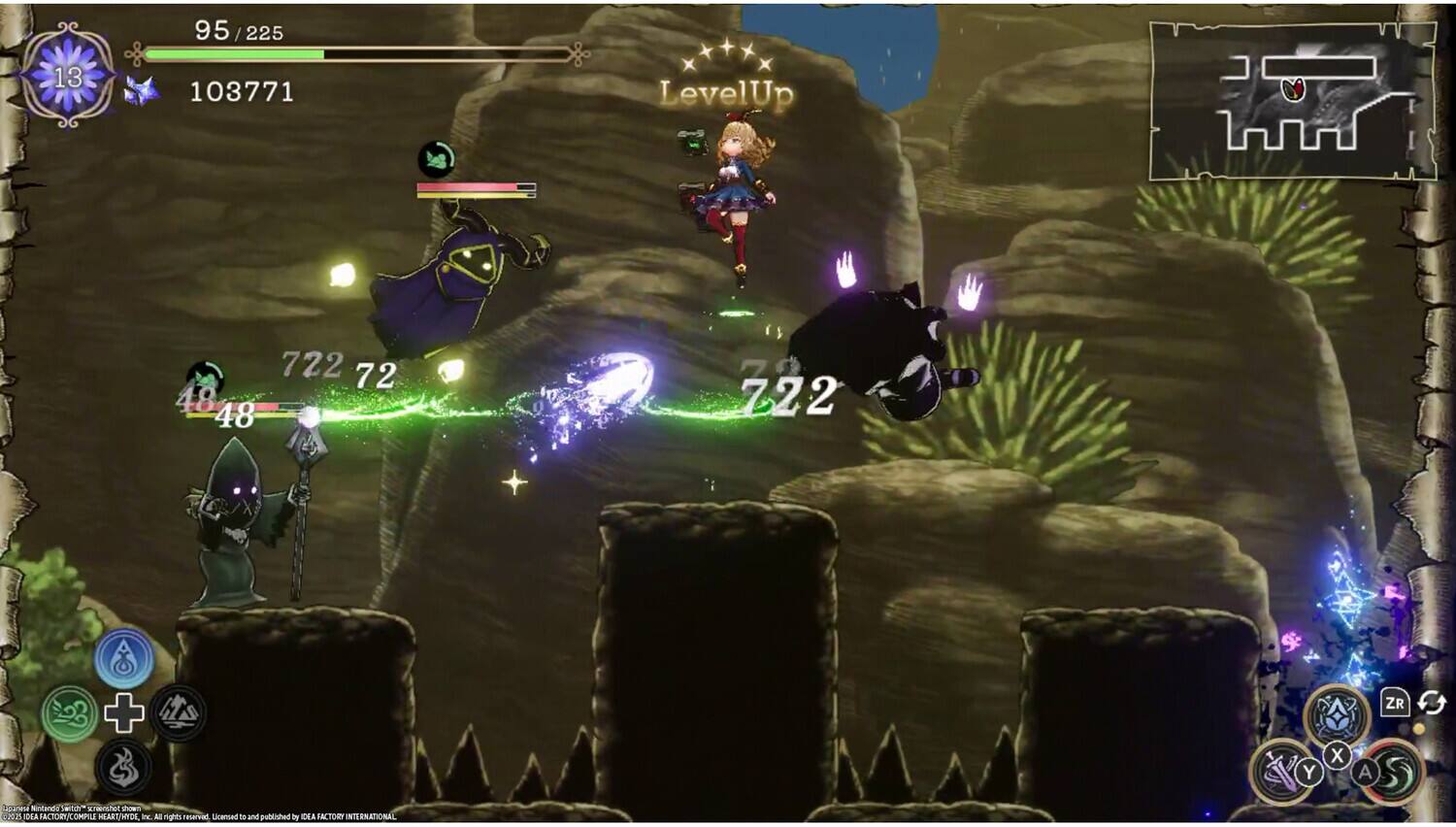 13 95/225 103771 LevelUp 722 72 48 48 36 722 + Y X A ZR orese ntnstoam eita crenhot shown .2025 DEA ACTORY/COMPLE HEART/WIDL I All rights sserved Licensed t and uboshed A DLA ACTORY ITLRNATIONAL