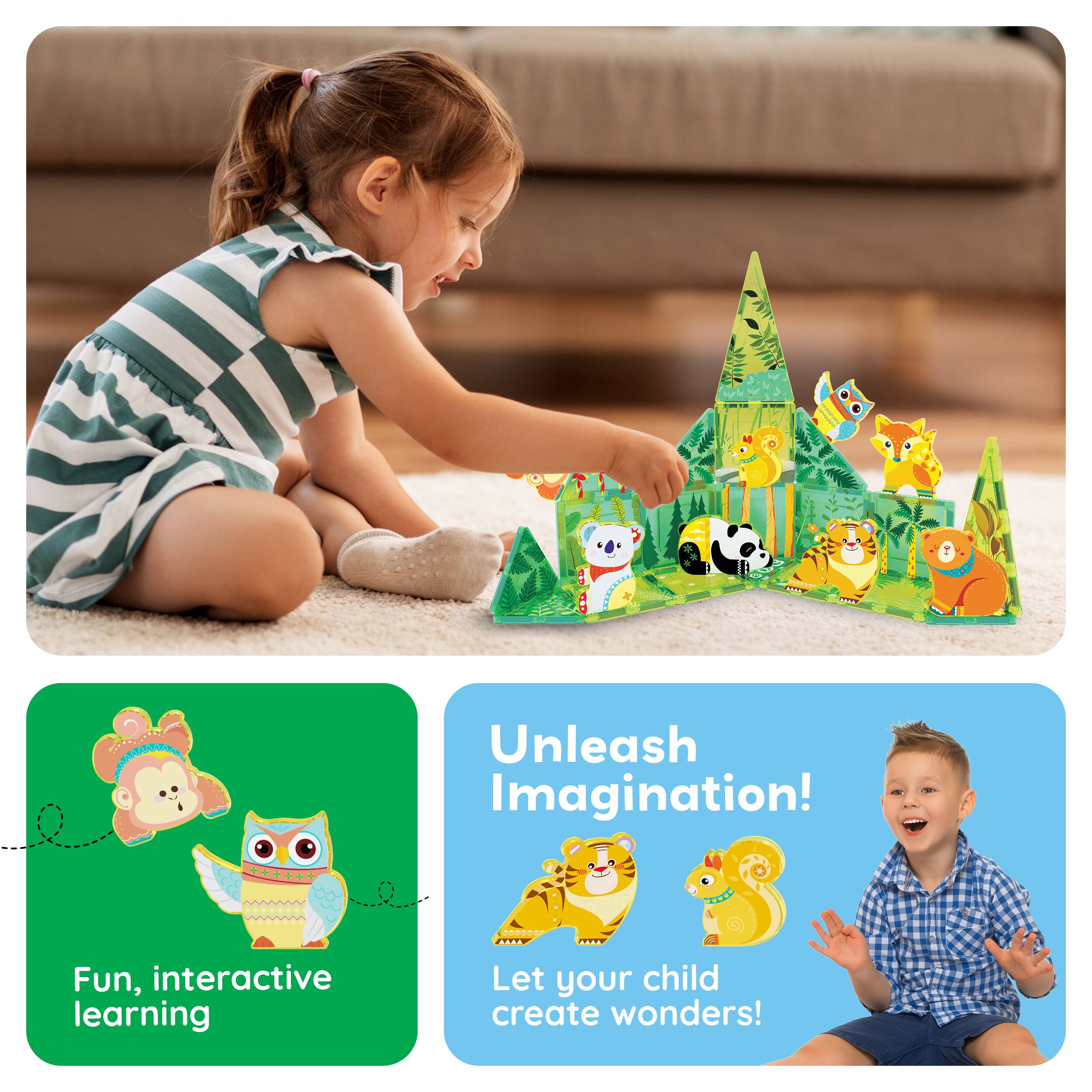 Unleash Imagination!  
Fun, interactive learning  
Let your child create wonders!