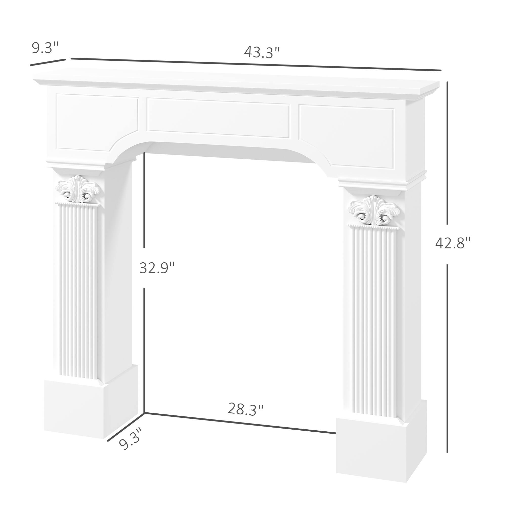 9.3" 43.3" 32.9" 42.8" 9.3" 28.3"
