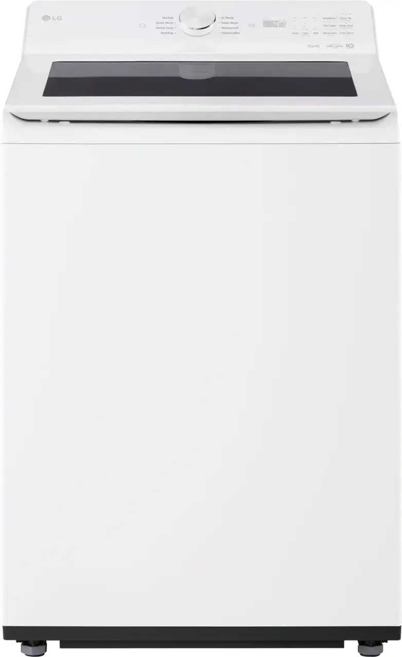 LG - 4.8 Cu. Ft. High-Efficiency Smart Top Load Washer with EasyUnload - Alpine White