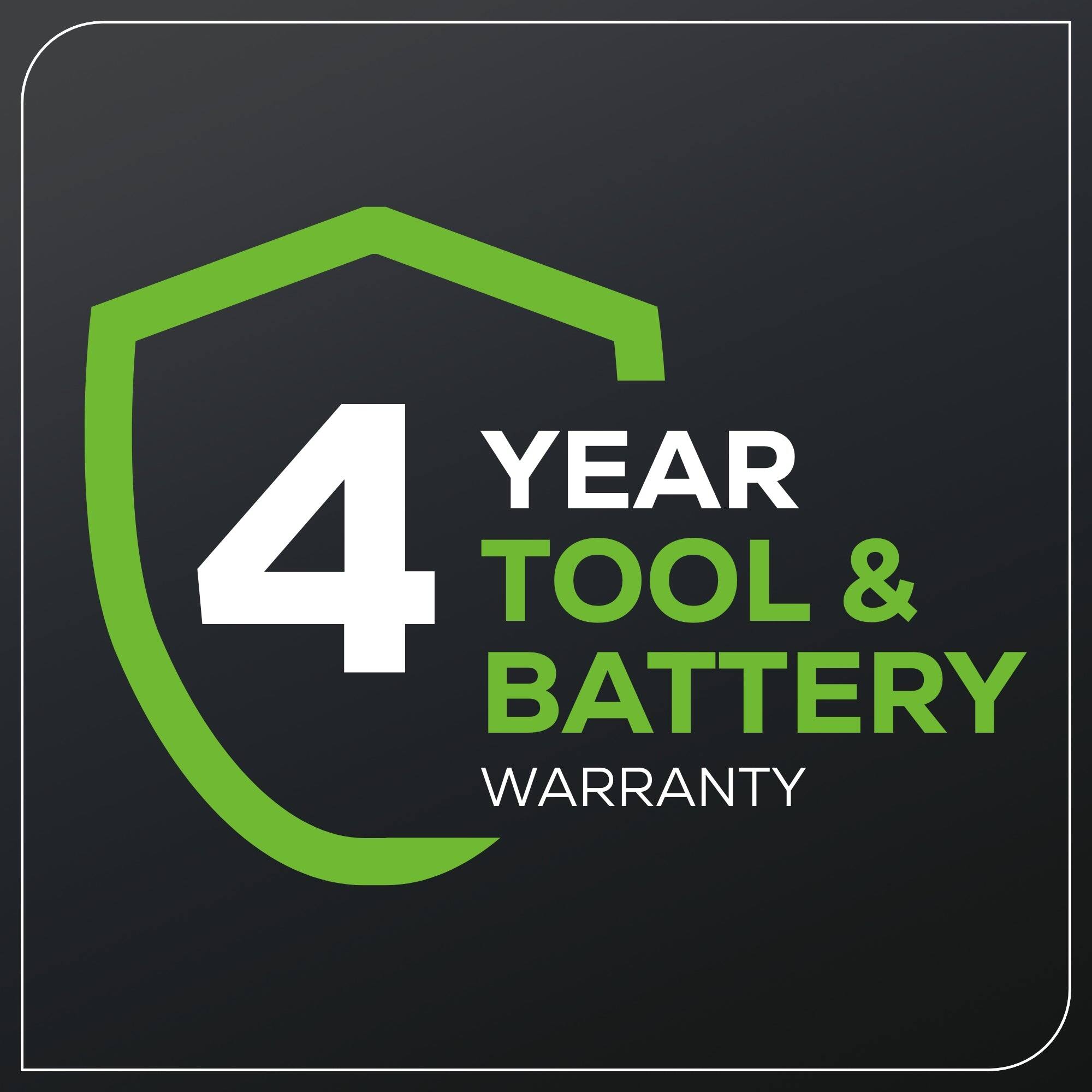 YEAR 4 TOOL & BATTERY WARRANTY