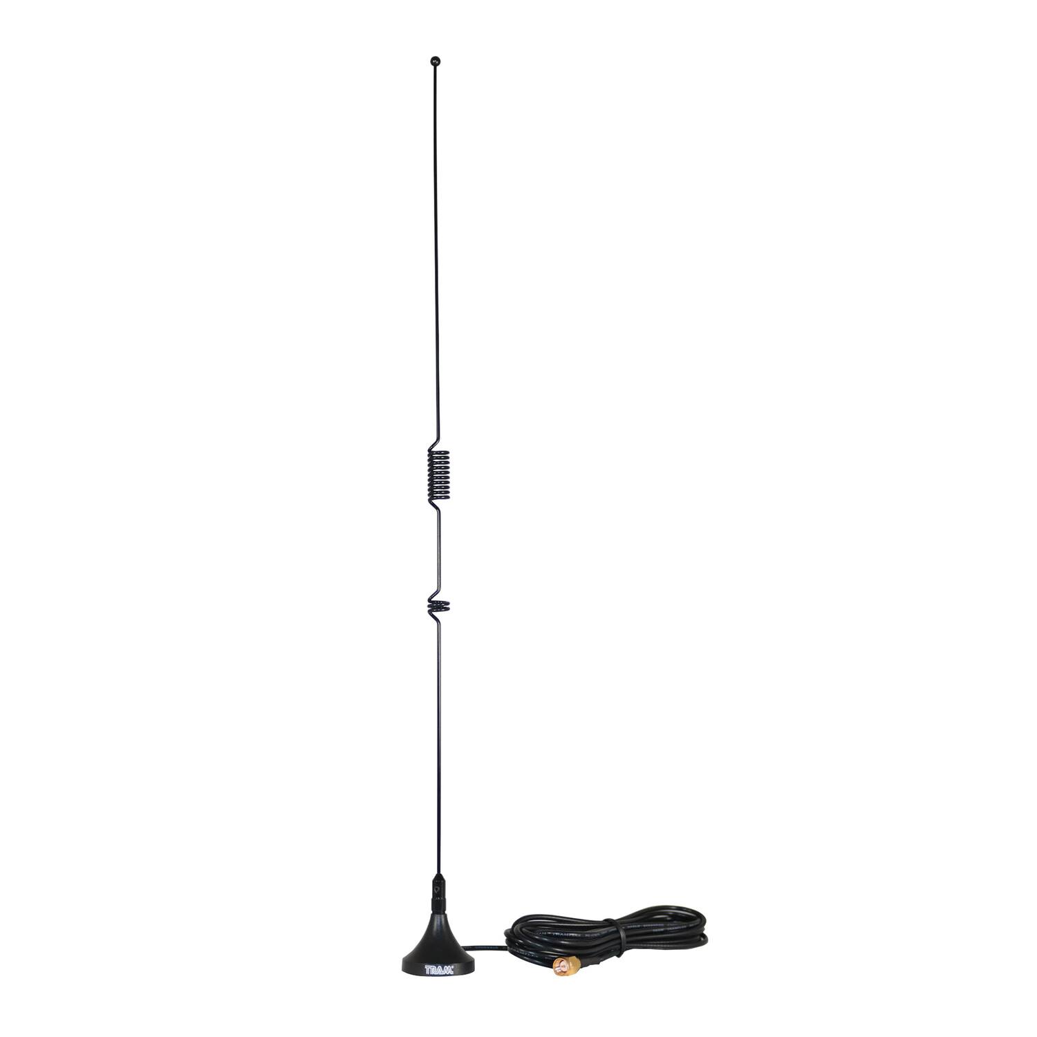 Alt View 6. Tram - Scanner Mini-Magnet Antenna VHF/UHF 800-1300 MHz SMA-Male Connector - Black.