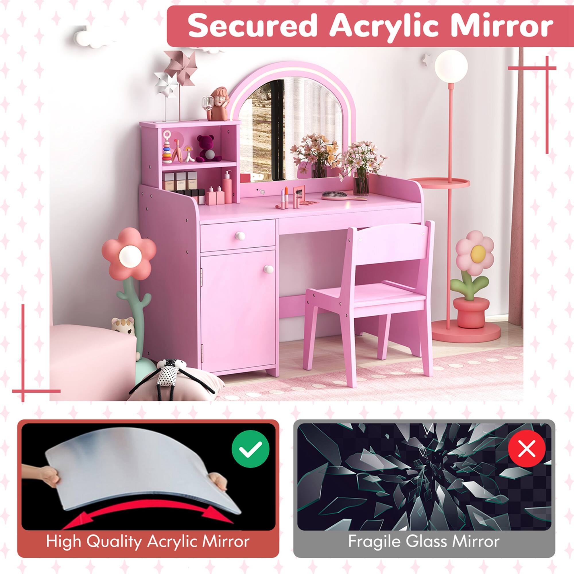 Secured Acrylic Mirror

High Quality Acrylic Mirror

Fragile Glass Mirror