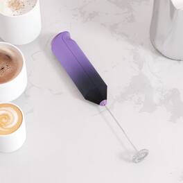 Tooloton - Handheld Milk Frother, Mini Foam Maker for Coffee, Matcha and Hot Chocolate, Stand Not Included - Black and Purple