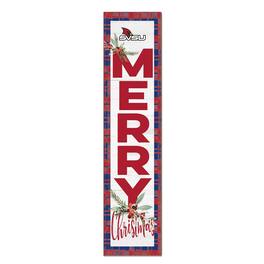 Jardine - Saginaw Valley State Cardinals 12'' x 48'' Outdoor Merry Christmas Leaner - White