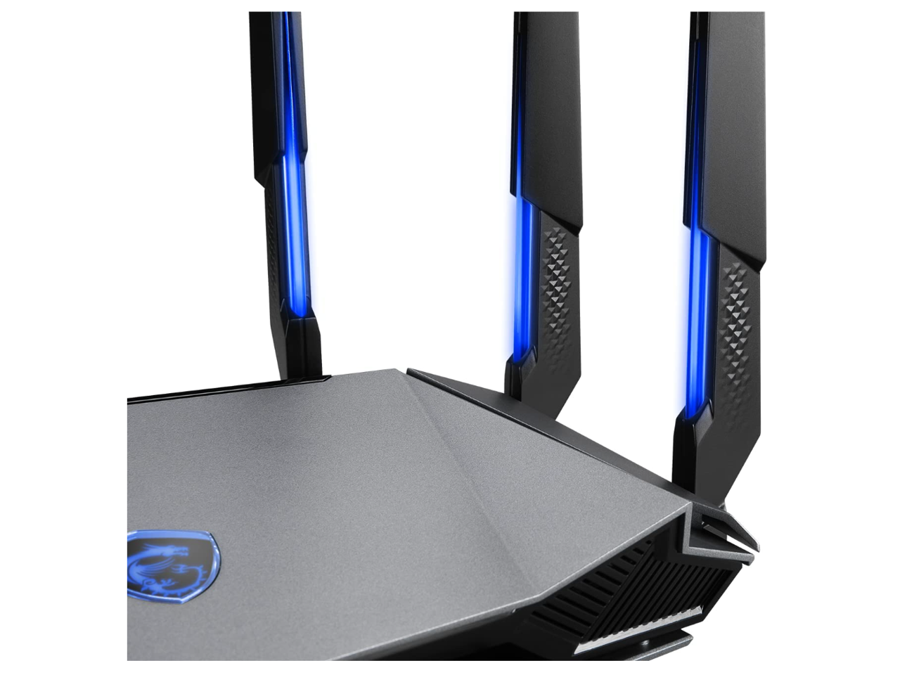 Alt View 3. MSI - MSI RadiX AXE6600 WiFi 6E Tri-Band Gaming Router  support 2.5GHz/5GHz/6GHz, AI QoS support - Unknown.