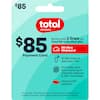 $85 Total Wireless
Payment Card
Works with 2 lines* on Total 5G Unlimited plan
5G Ultra Wideband
15 GB hotspot data per line*
Int'l calls, text and roaming in Canada, Mexico & 30+ countries*
Verizon 5G network
For use with Total Wireless Account to purchase Total Wireless products & service. Terms apply, please see reverse for details.
*Terms apply.