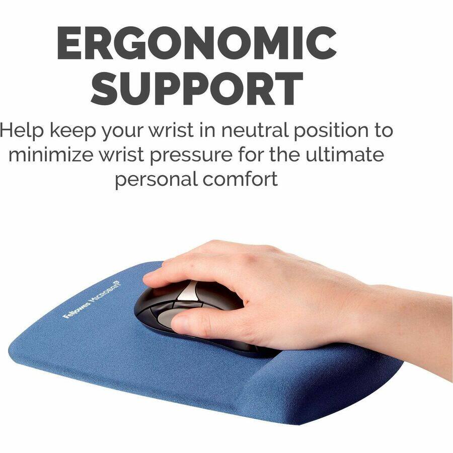 ERGONOMIC SUPPORT

Help keep your wrist in neutral position to minimize wrist pressure for the ultimate personal comfort

Fellowes Mousepad