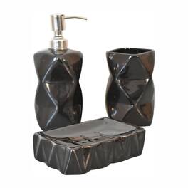 Artisan Furniture - Sindri Bathroom Set of 3, Sindri - Black