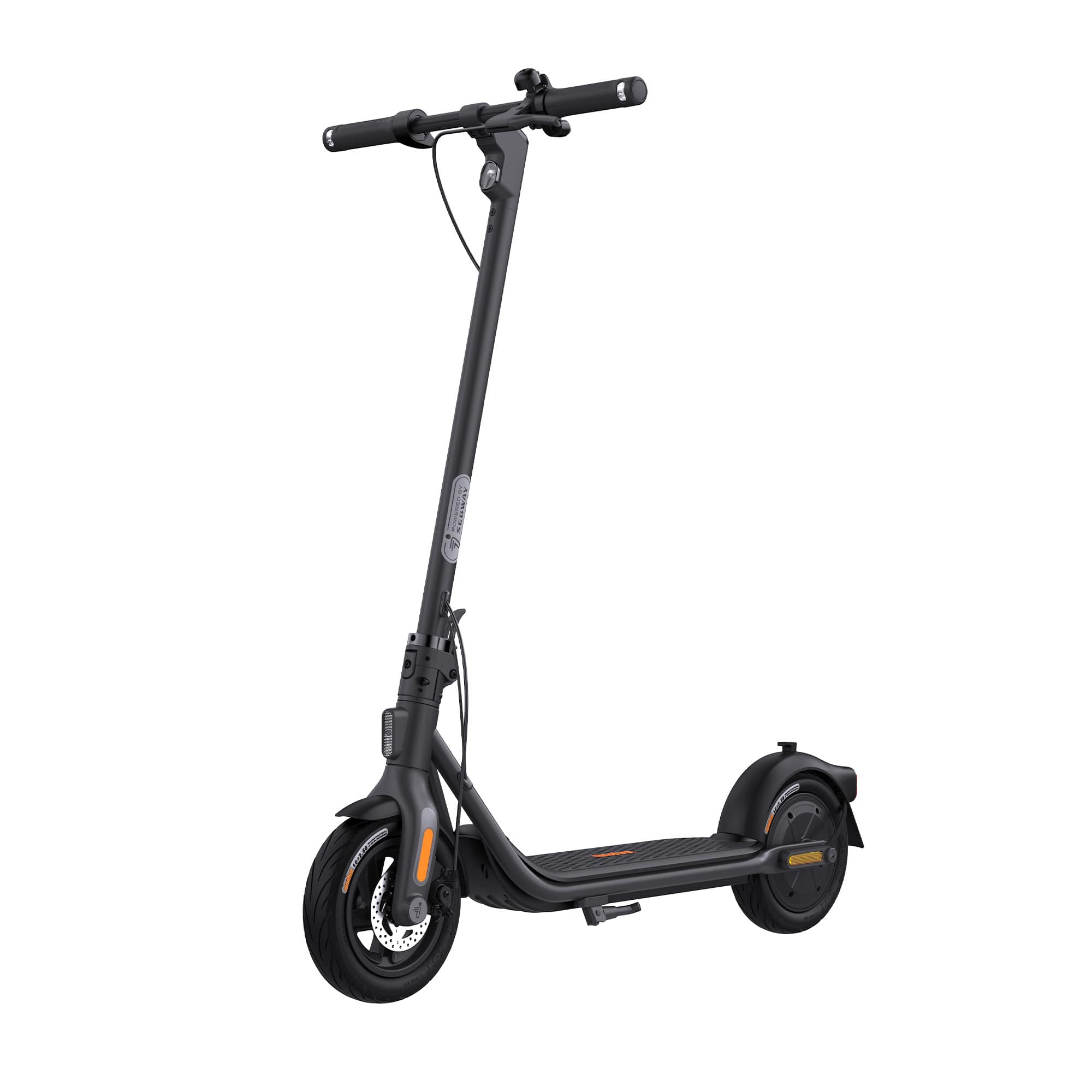 Segway - Ninebot F2 Electric Scooter w/25 mi Max Operating Range & 18 mph Max Speed - Black - Front_Zoom