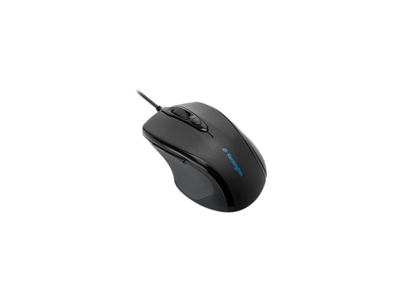 Front. Kensington - Kensington Pro Fit K72355US Black Wired Mid-Size Mouse - Black.