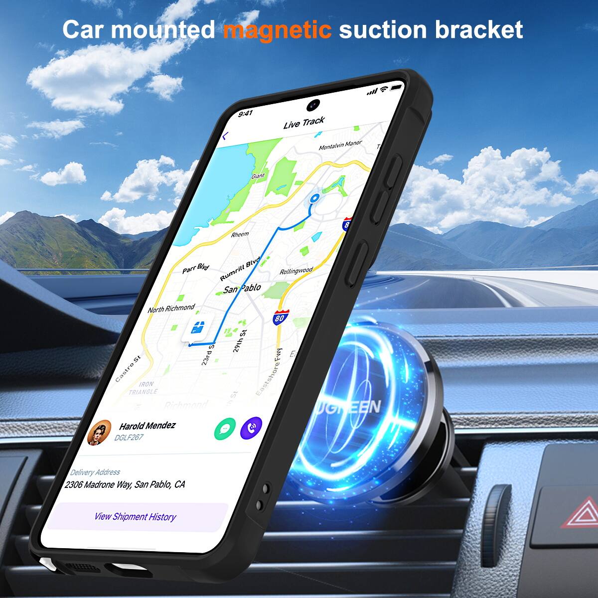 Car mounted magnetic suction bracket

Live Track

Mental Manar Gan Rheen g Bhd Bivd Parr Rumeiti San Pablo Rellingwood North Richmond D g IN Z3rd Castre IRON TRIAN Richmond Harold Mendez DGLF267

Delivery Address: 2306 Madrone Way, San Pablo, CA

View Shipment History