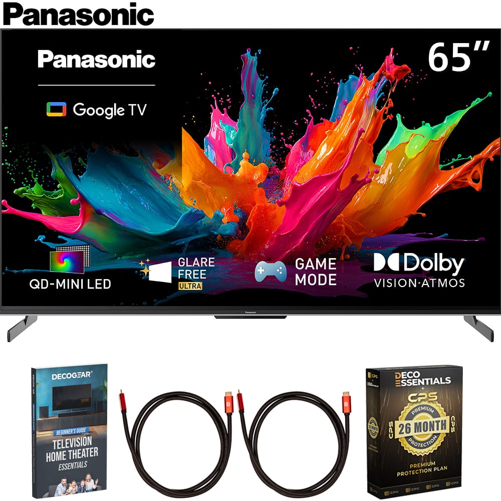 Bundle - Panasonic - 65" W85C 4K QD-Mini LED Google TV 2026 + 26-Month Extended Warranty Protection Package