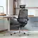 Alt View 3. SIHOO - M59AS Ergonomic Office Chair, Computer Chair with 3D Armrests, Dual Back Lumbar Support Desk Chair for Home Office - Basic - Black.