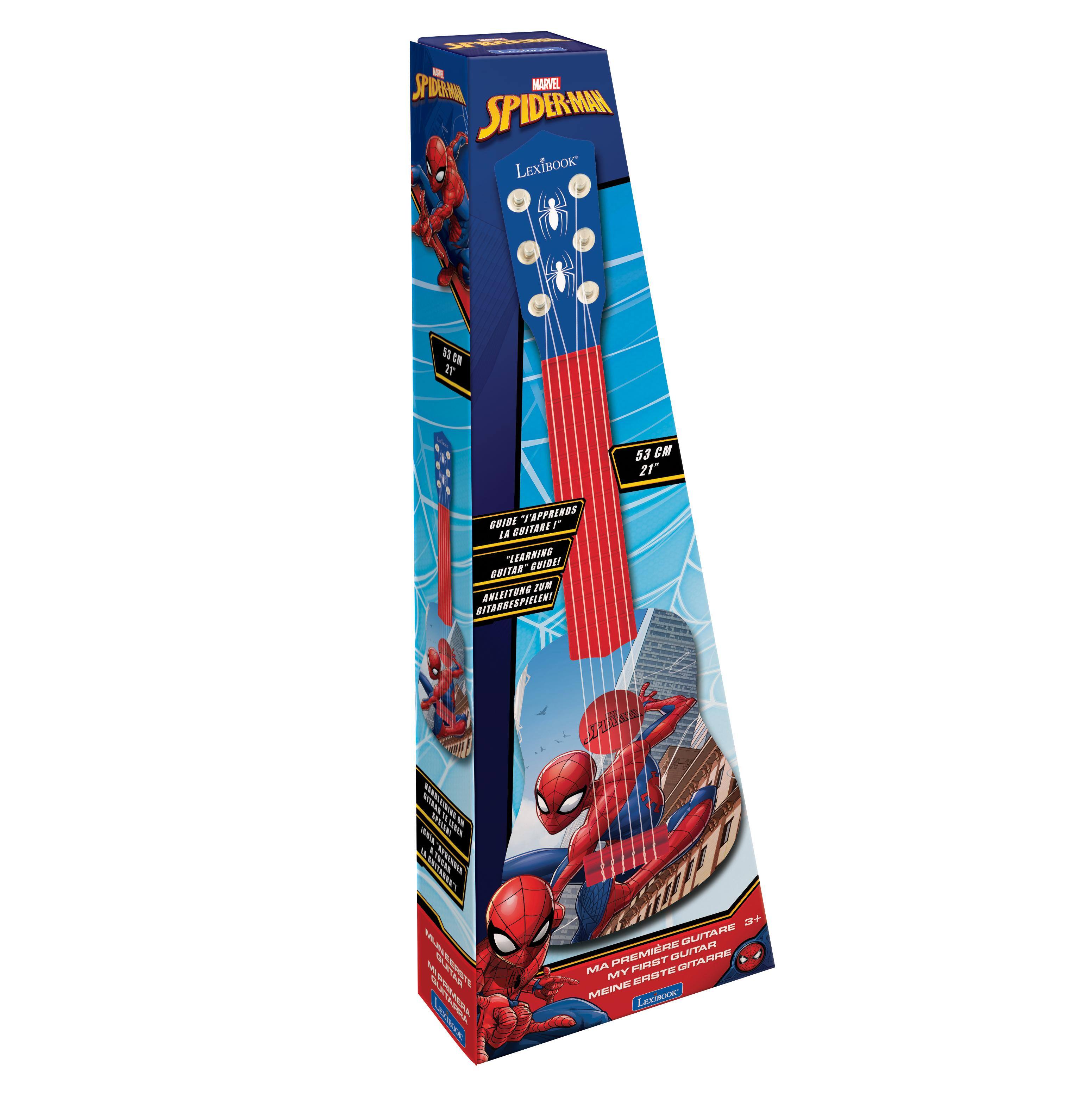 - SPIEMA MARVEL SPIDERMAN LEXIBOOK  
- 1 a 53 CM  
- 2F INS TAPPBENOS L CUITABIS MEARN ERIDI GBITAR  
- J GITARBESPOELENI ANLEITENE  
- 2 TA  
- SPEIABIL RS  
- ATACES E LmD PREMRE DUTAR CUATARE  
- MA FIOT ONTARRE Mr EMSTE NEE LexiBone