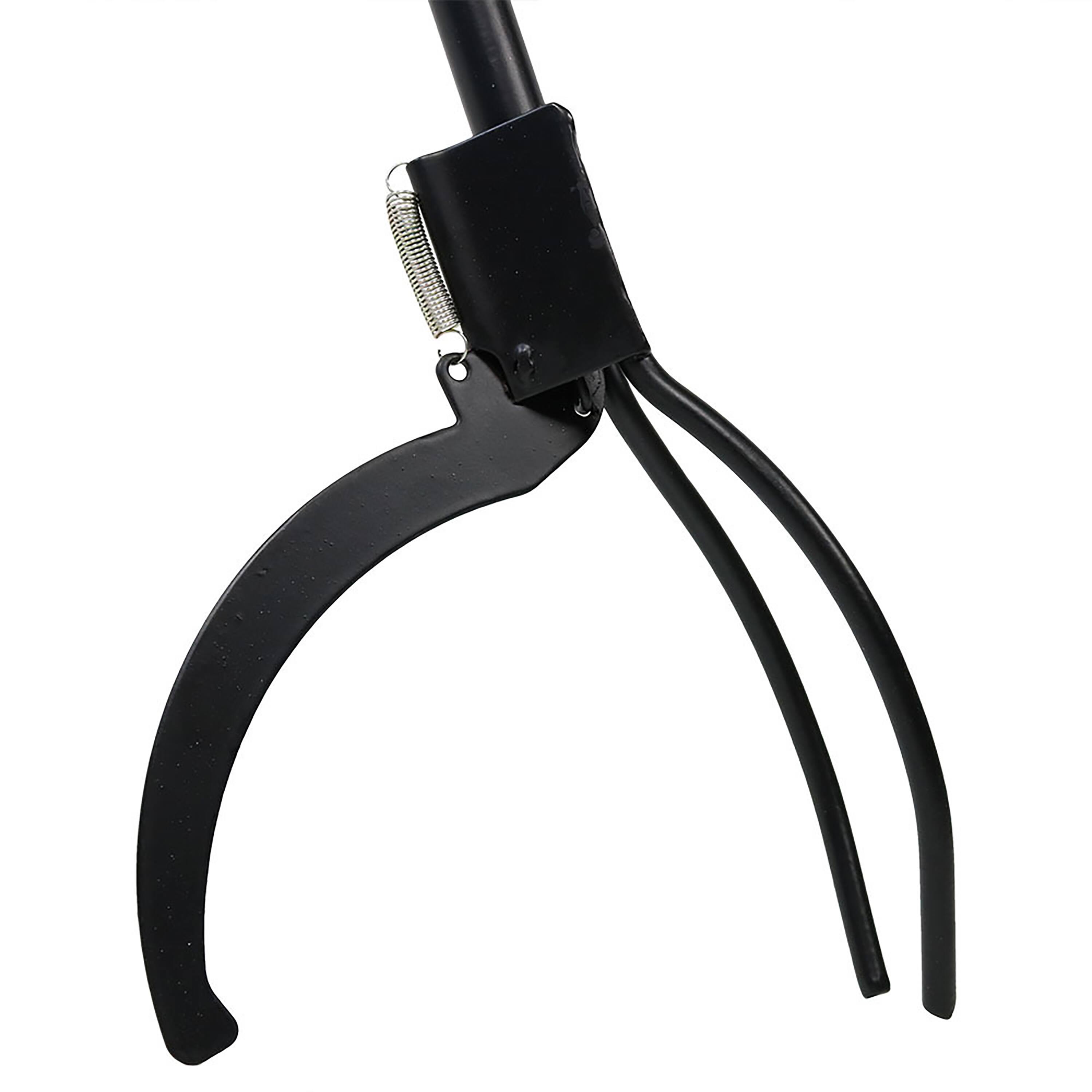 Alt View 8. Sunnydaze - 36 in Steel Spring-Loaded Firewood Log Grabber Claw - Black.
