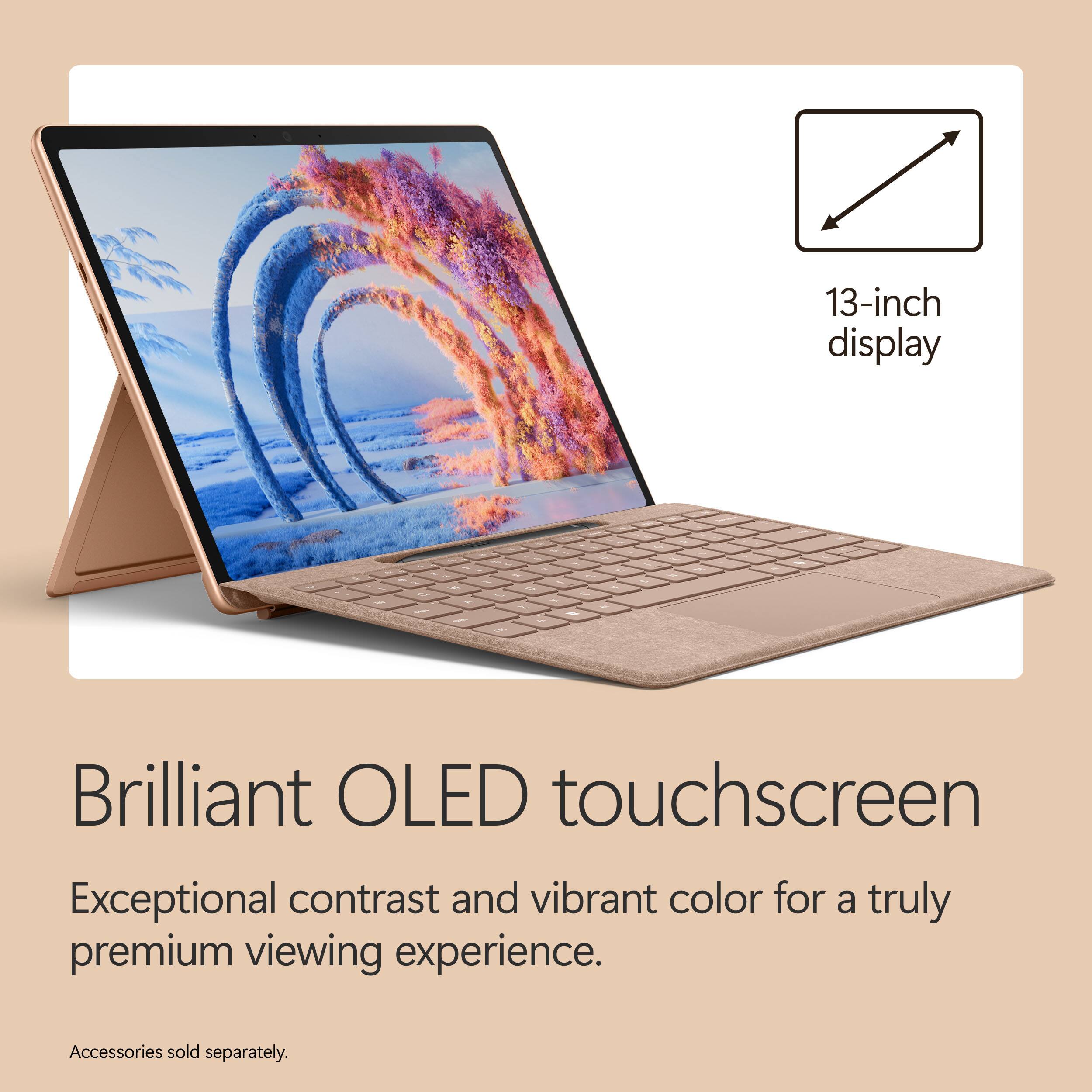 13-inch display  
Brilliant OLED touchscreen  
Exceptional contrast and vibrant color for a truly premium viewing experience.  
Accessories sold separately.