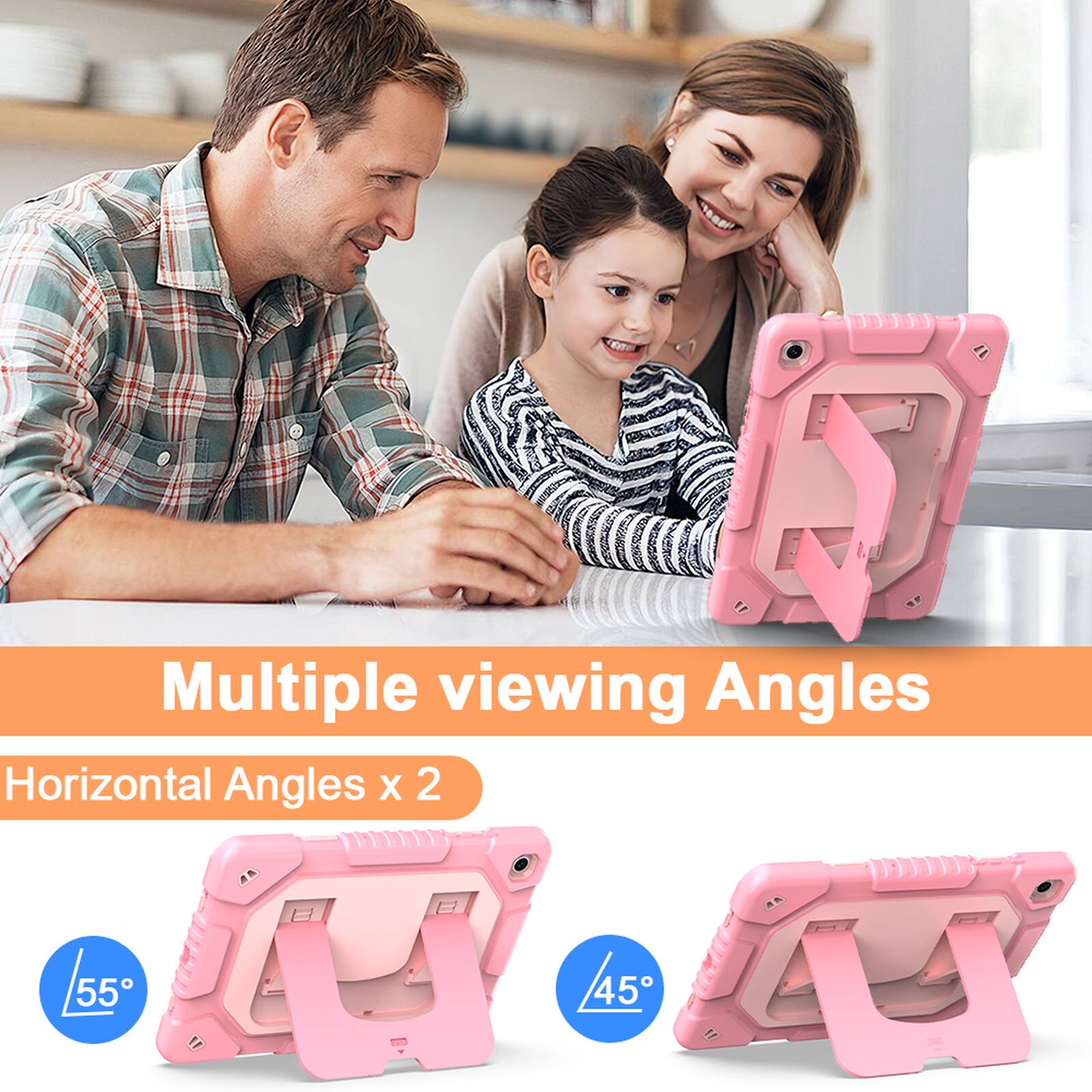 Multiple viewing Angles  
Horizontal Angles x 2  
55°  
45°