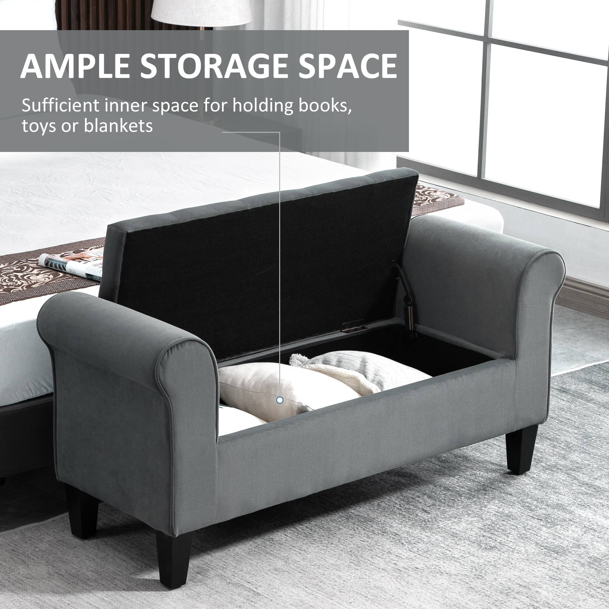 Ample storage space
Sufficient inner space for holding books, toys or blankets