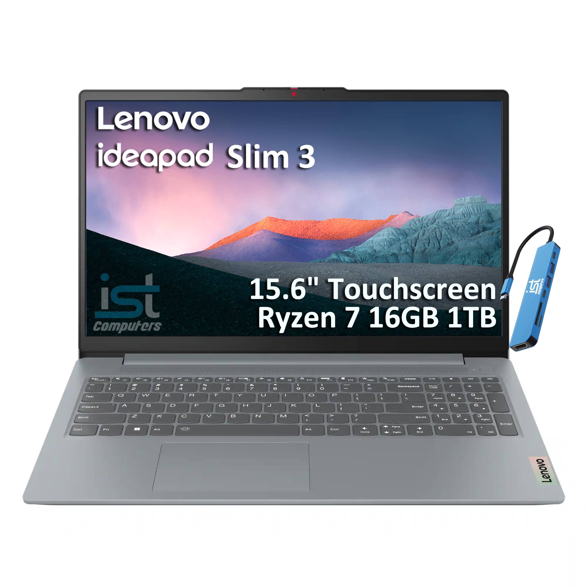 Lenovo ideapad Slim 3 ist Computers 15.6" Touchscreen . Ryzen 7 16GB 1TB
