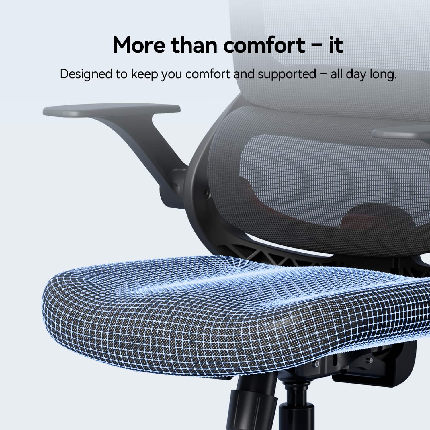 SIHOO B100 Se Office Chair, Desk Chair with Cotton Seat, Dual Back