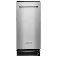 KitchenAid - 1.4 Cu. Ft. Built-In Trash Compactor - Stainless Steel - Front_Zoom