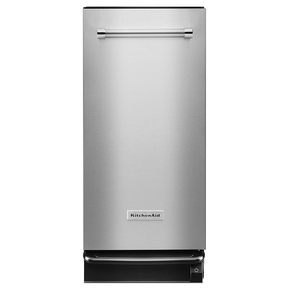 KitchenAid - 1.4 Cu. Ft. Built-In Trash Compactor - Stainless Steel