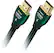 Front. AudioQuest - Forest 3'4" 4K Ultra HD In-Wall HDMI Cable - Black/Green Stripe.