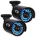 Front. Night Owl - AHD Indoor/Outdoor High-Definition Security Bullet Cameras (2-Pack) - Black.