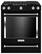Front. KitchenAid - 6.5 Cu. Ft. Self-Cleaning Slide-In Gas Convection Range - Black.