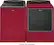Alt View 11. Whirlpool - Cabrio 8.8 Cu. Ft. 23-Cycle High-Efficiency Electric Dryer with Steam - Cranberry Red.