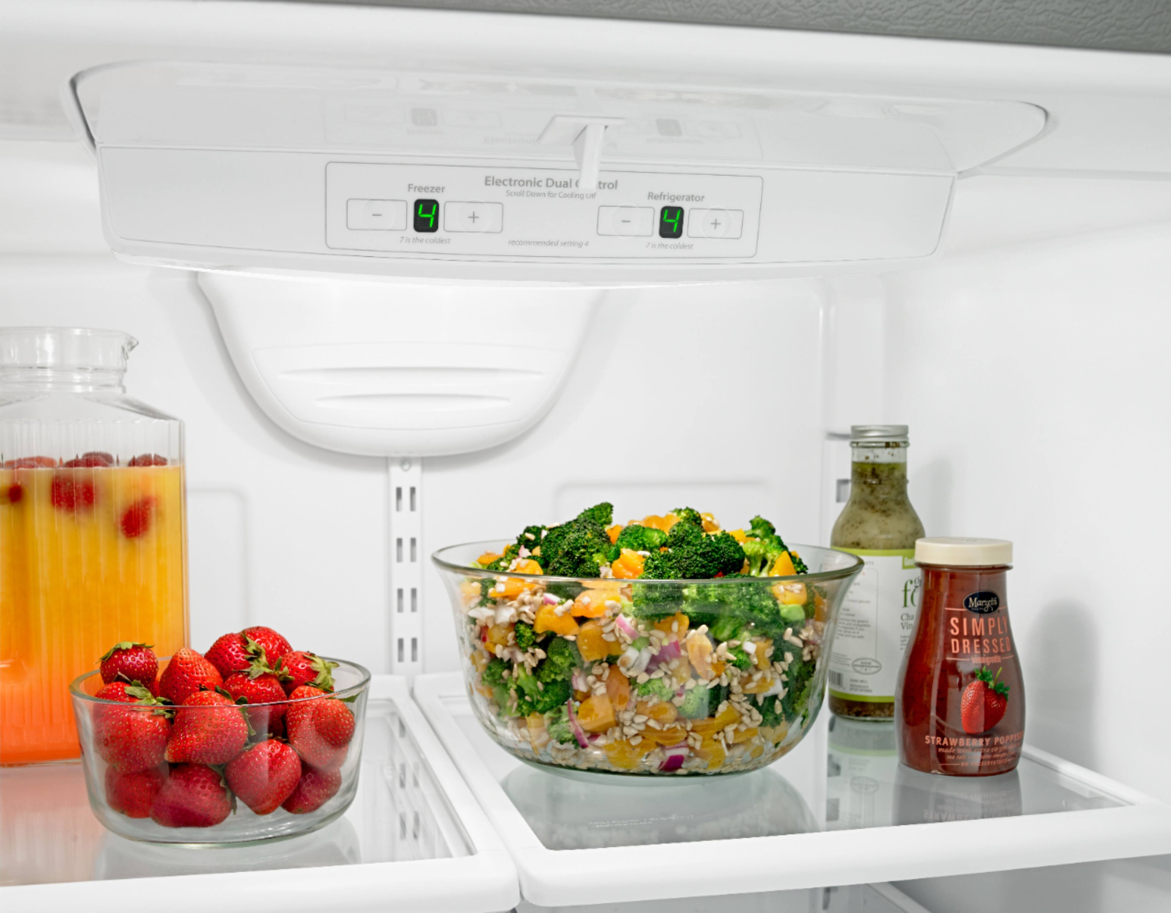 Alt View 13. Amana - 22.1 Cu. Ft. Bottom-Freezer Refrigerator - Stainless Steel.