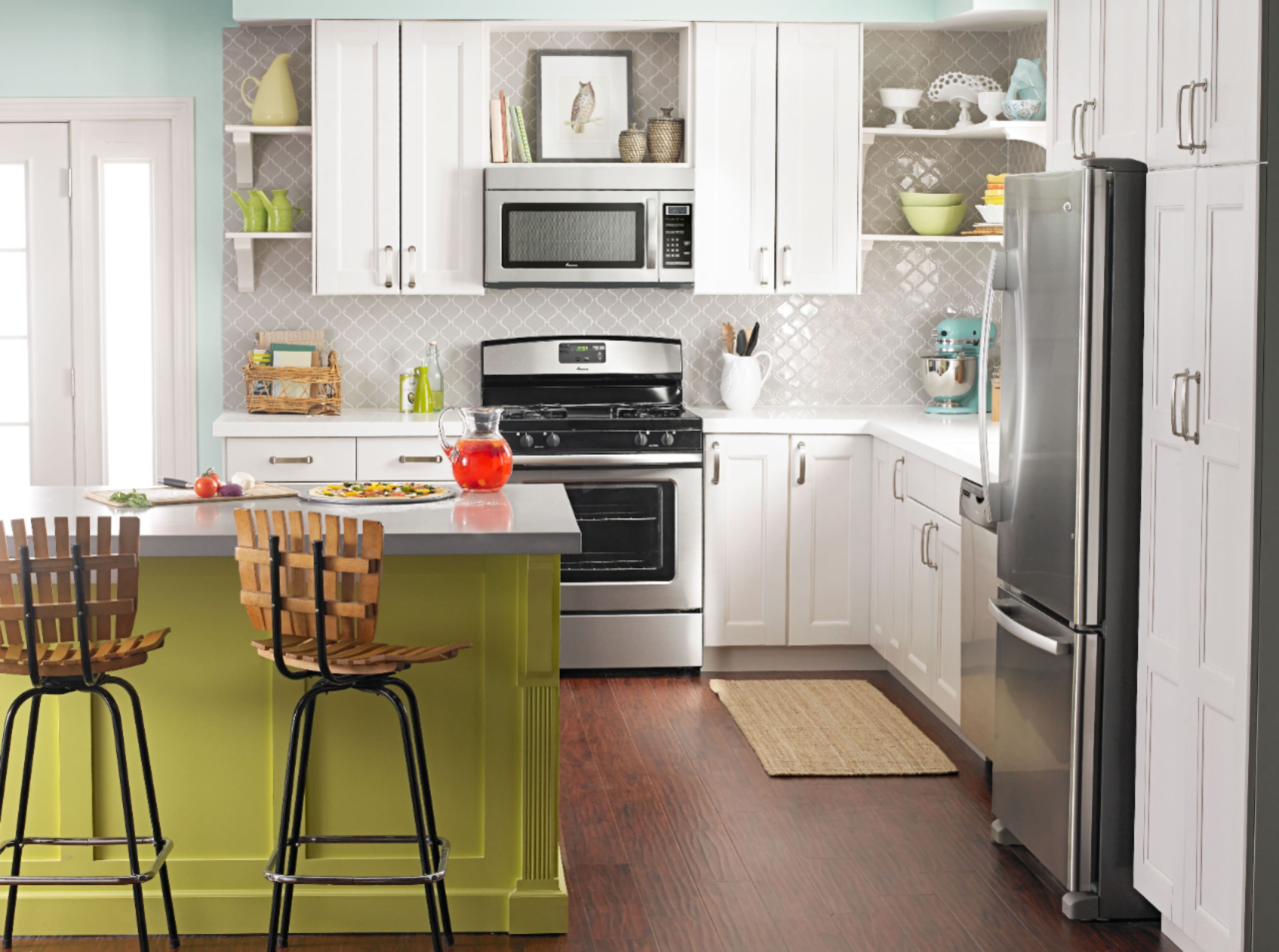 Alt View 17. Amana - 22.1 Cu. Ft. Bottom-Freezer Refrigerator - Stainless Steel.