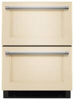 KitchenAid - 4.7 Cu. Ft. Compact Double-Drawer Refrigerator - Custom Panel Ready - Front_Standard