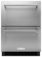 KitchenAid - 4.7 Cu. Ft. Compact Double-Drawer Refrigerator - Stainless steel - Front_Zoom