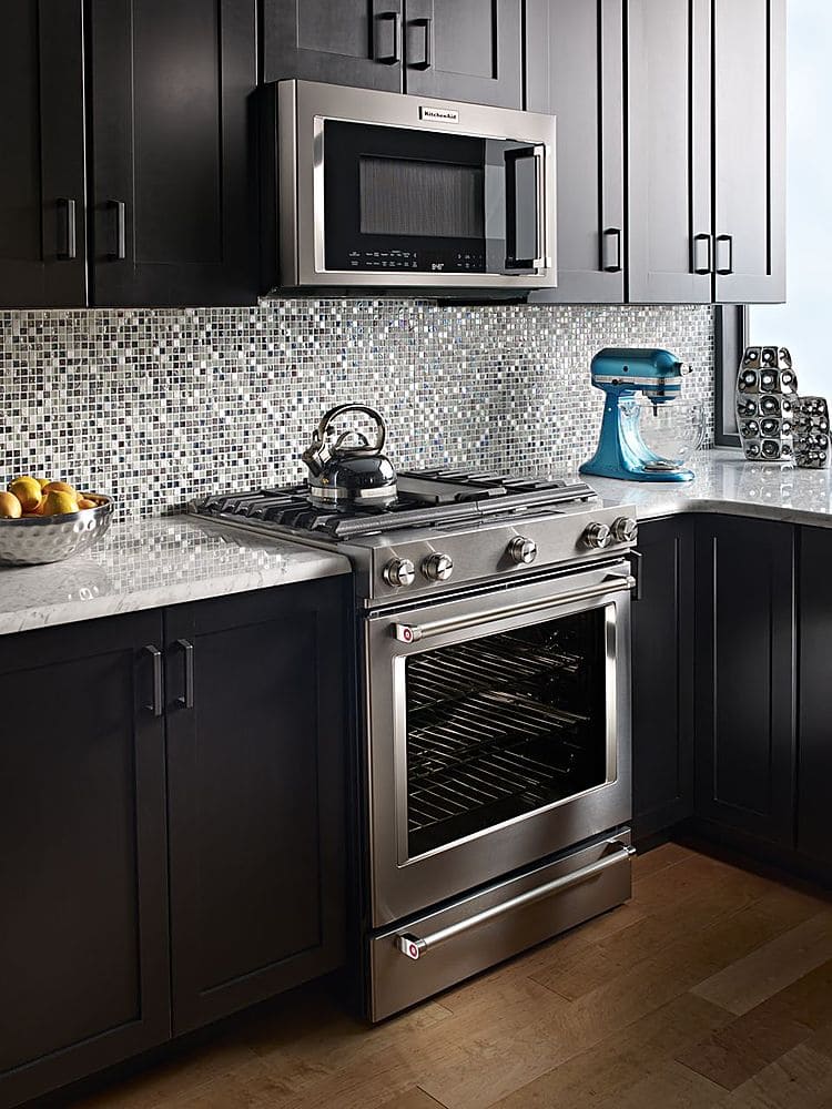 Alt View 25. KitchenAid - 6.5 Cu. Ft. Self-Cleaning Slide-In Gas Convection Range - Stainless steel.