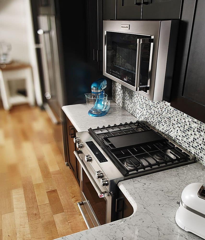 Alt View 26. KitchenAid - 6.5 Cu. Ft. Self-Cleaning Slide-In Gas Convection Range - Stainless steel.