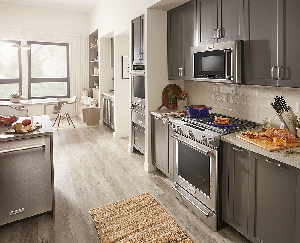 Alt View 27. KitchenAid - 6.5 Cu. Ft. Self-Cleaning Slide-In Gas Convection Range - Stainless steel.