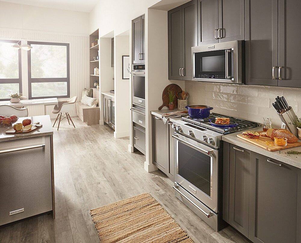 Alt View 27. KitchenAid - 6.5 Cu. Ft. Self-Cleaning Slide-In Gas Convection Range - Stainless steel.