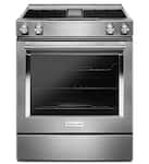 KitchenAid - 6.4 Cu. Ft. Self-Cleaning Slide-In Electric Convection Range - Stainless Steel