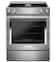 KitchenAid - 6.4 Cu. Ft. Self-Cleaning Slide-In Electric Convection Range - Stainless Steel
