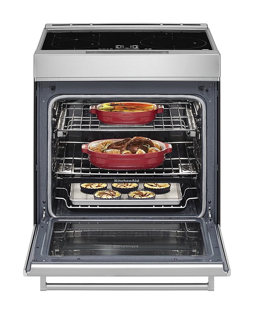 KitchenAid 7.1CuFt Slide-In INDUCTION Convection Range with Baking Drawer  in Stainless Steel