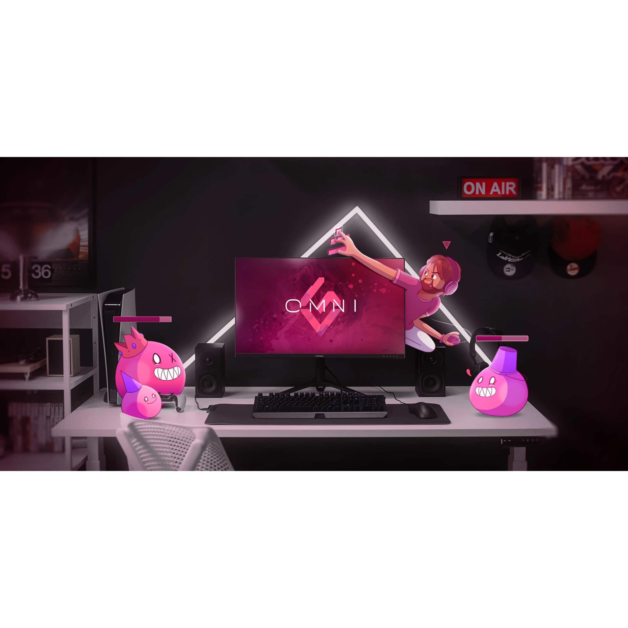 Alt View 40. ViewSonic - VX2728J-2K 27" IPS QHD LED 180Hz FreeSync Premium (AMD Adaptive Sync) Monitor (HDMI, DP) - Black.