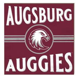 Jardine - Augsburg Auggies 10" x 10" Retro Team Sign - Maroon