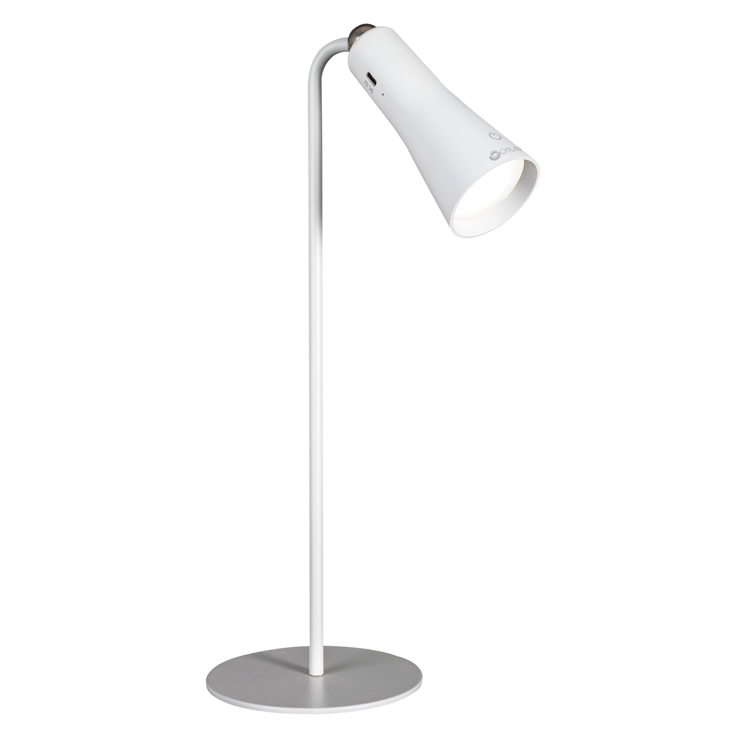 Front. OttLite - Switch 3-in-1 Rechargeable Task Lamp - White.