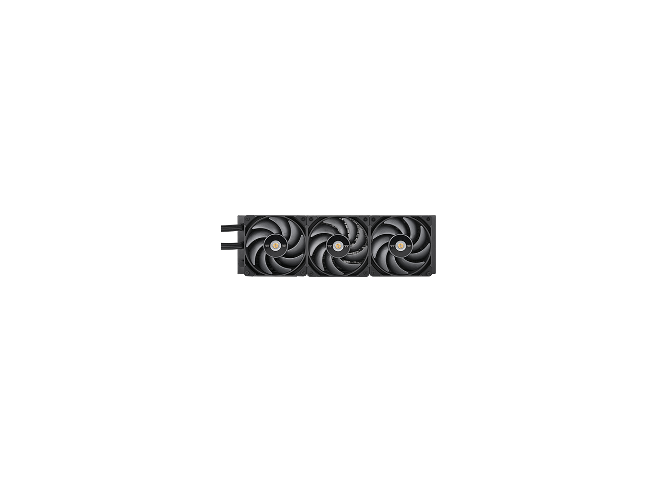 Alt View 1. Thermaltake - Thermaltake AW360 Liquid Cooler - 360mm, 3x120mm PWM Fans, Nickel-Copper Block, Black - Black.