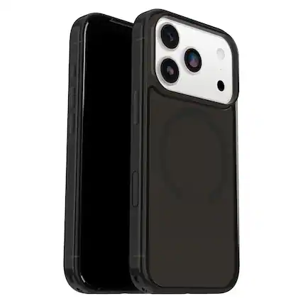 Front. OtterBox - Symmetry Series Hard Shell for Apple iPhone 17 Pro - Black.
